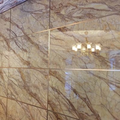 Feuille de marbre UV décorative intérieure alternative de marbre 1220x2800x3mm de PVC