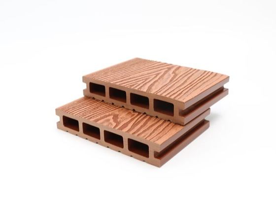 Decking composé en plastique en bois composé de panneaux de plate-forme de 140x25mm pour le jardin