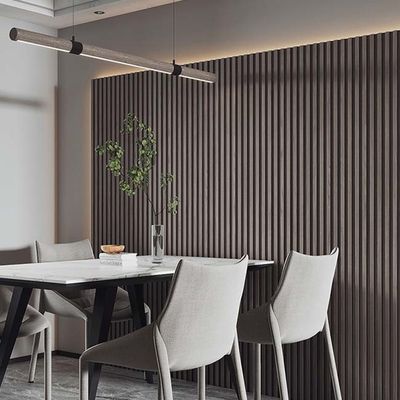 panneau de revêtement décoratif intérieur de mur de panneau de mur de la largeur WPC de 12cm - de 20cm