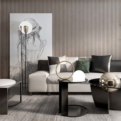 panneau de revêtement décoratif intérieur de mur de panneau de mur de la largeur WPC de 12cm - de 20cm