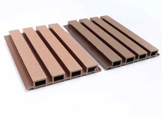 Panneau de mur 3D extérieur voie de garage en bois de mur du grain WPC de 140mm - de 160mm