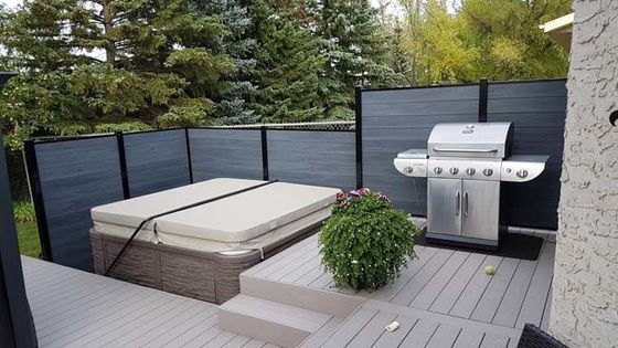 Conseil parquetant composé de plastique en bois de Deco de Decking de WPC pour la décoration extérieure de jardin