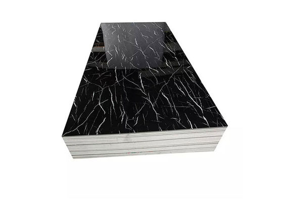 Panneaux de marbre UV de PVC de feuille décorative intérieure imperméable de marbre 2mm - 5mm