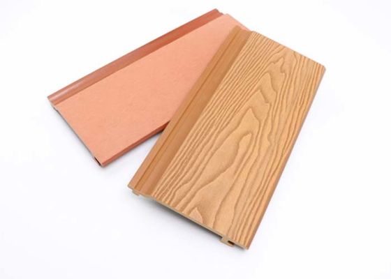 Le panneau de mur extérieur composé en plastique en bois Co a expulsé panneau de revêtement cannelé de WPC