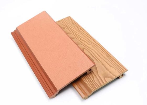 Le panneau de mur extérieur du jardin composé en plastique WPC WPC imperméable a tuyauté le panneau de mur