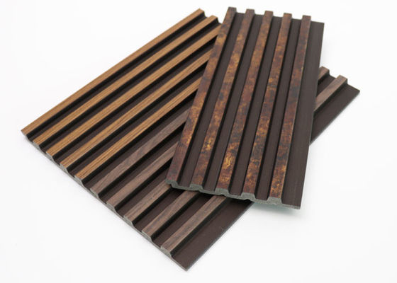 La couleur en bois Arabie Saoudite a tuyauté le panneau de mur intérieur de picoseconde pour la décoration intérieure