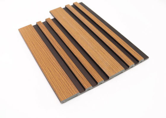 La couleur en bois Arabie Saoudite a tuyauté le panneau de mur intérieur de picoseconde pour la décoration intérieure