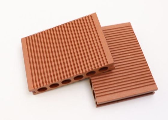 Panneaux de plate-forme composés en plastique en bois extérieurs de texture de Decking en bois du plancher WPC