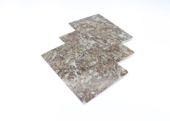 Haute feuille de marbre UV brillante de PVC de feuille imperméable de marbre pour les murs intérieurs