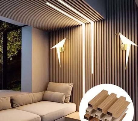 Panneau de mur d'intérieur intérieur composé en plastique en bois du panneau de mur de WPC WPC