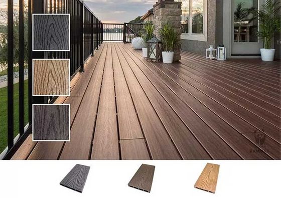 Extrusion en bois composée en plastique en bois du PE Co de revêtement de mur du panneau de mur extérieur WPC