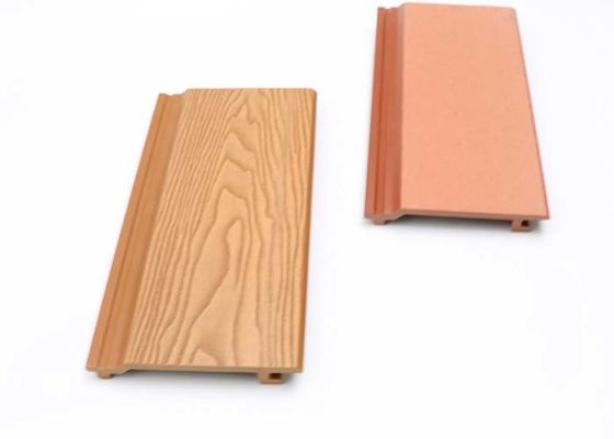 Revêtement composé de mur de panneau de mur extérieur en bois en plastique imperméable 219x26x2900 WPC