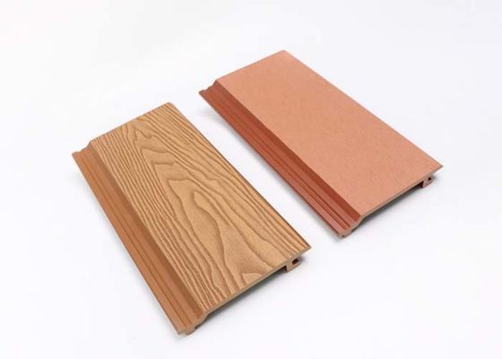Revêtement composé de mur de panneau de mur extérieur en bois en plastique imperméable 219x26x2900 WPC