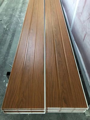 En stratifié décoratif PVC en bois panneau de plafond l'intérieur en plastique de panneau de mur de 25cm