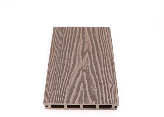 Panneau résistant 140x25x2900 de terrasse du Decking WPC de la fente en plastique WPC