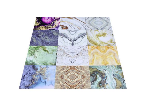 haute décorative intérieure de feuille de marbre de PVC de 1220x2800mm brillante pour la salle de bains