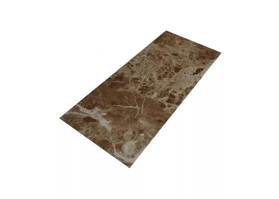 haute décorative intérieure de feuille de marbre de PVC de 1220x2800mm brillante pour la salle de bains