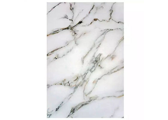 panneau UV décoratif de mur de feuille de marbre de PVC de 1220x2800x3mm pour l'Arabie Saoudite