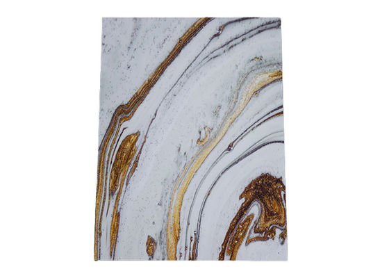 panneau UV décoratif de mur de feuille de marbre de PVC de 1220x2800x3mm pour l'Arabie Saoudite