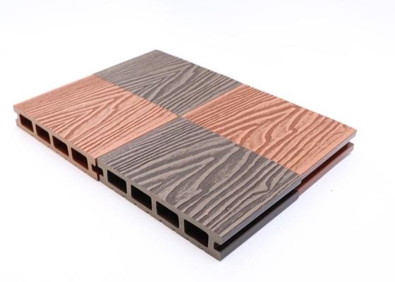 Imperméabilisez non le bois extérieur de Decking du glissement WPC parquetant le Decking en plastique