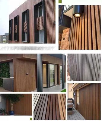 Esay pour installer le bois du panneau 3D de picoseconde a tuyauté l'extérieur de panneau de mur de picoseconde
