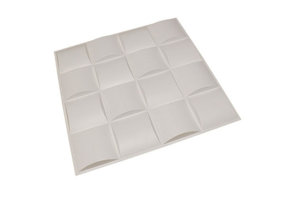 Panneaux de mur 3D décoratifs imperméables de protection contre l'incendie 19.7x19.7inch