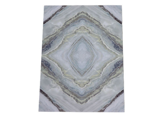 les panneaux en plastique décoratifs de 1.22x2.8mx3mm pour brillant de luxe de murs haut imperméabilisent