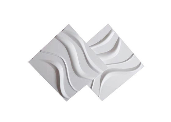 Forme décorative de PVC Flexilble Squre de panneaux de mur 3d de l'épaisseur 1mm