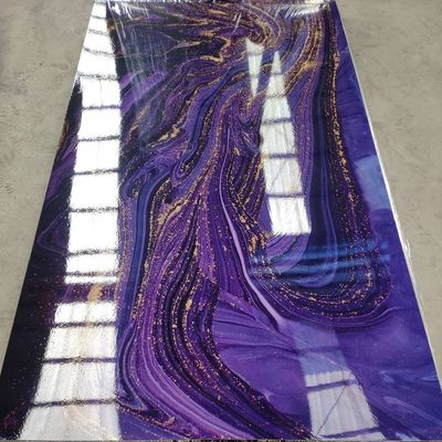 3D imprimant la feuille de marbre de PVC 1220x2440 de marbre UV millimètre pour la décoration de mur