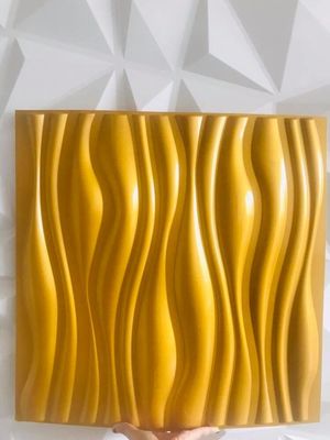 PVC 100% intérieur à la maison décoratif de conception moderne de panneaux de mur 3D de 50x50cm