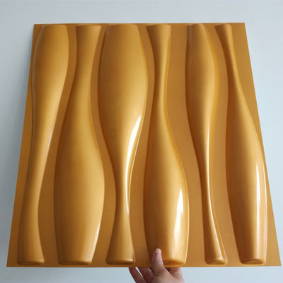 PVC 100% intérieur à la maison décoratif de conception moderne de panneaux de mur 3D de 50x50cm
