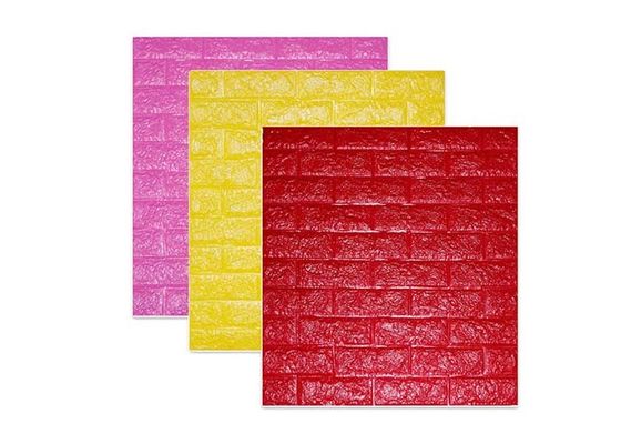 Autocollant auto-adhésif de papier peint de décoration de PE de mousse de papier peint du papier peint à la maison 3D 70x77cm de chambre à coucher
