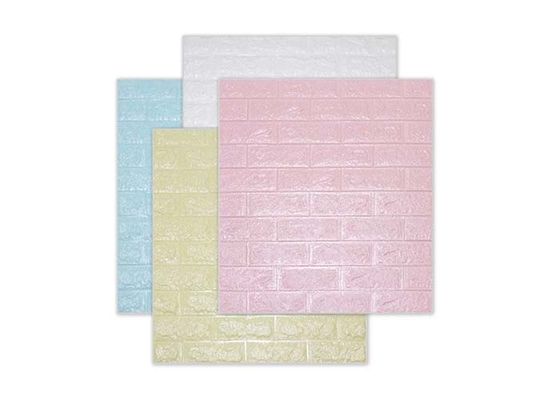 autocollant auto-adhésif de mur de mousse de PE du papier peint 3D de mousse de PE de brique de 77x70cm