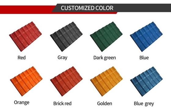 La résine synthétique U forment le revêtement coloré en céramique solaire de tuiles de toit