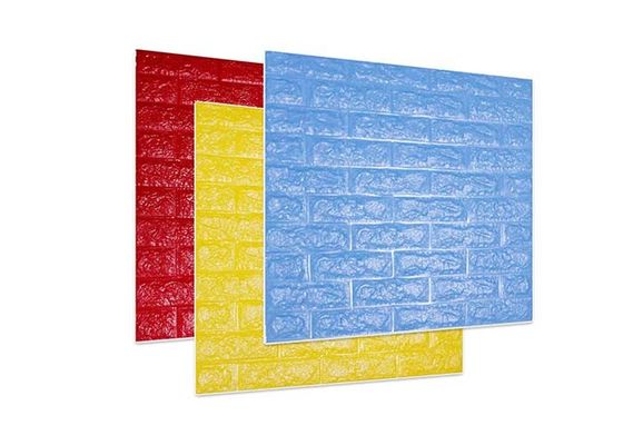 Papier peint fort de mousse de brique de vinyle de la viscosité 3D pour la décoration de mur