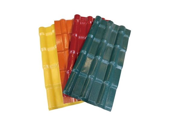 La tuile de toit de PVC de résine en plastique facile installent des tuiles de toit pour le décor de toit d'usine