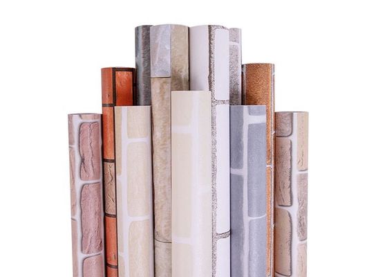 Papier peint auto-adhésif de vinyle de petit pain d'autocollant de papier peint de la décoration 10m de mur intérieur