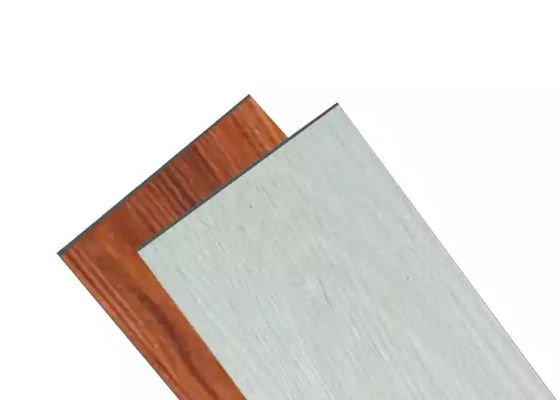 Plancher en bois imperméable ignifuge de serrure de PVC de couleur pour la décoration à la maison