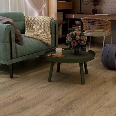 Planche en bois SPC de vinyle de texture parquetant le clic artificiel de noyau en plastique en pierre de 1220x180mm