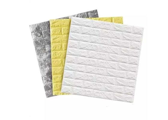 Autocollant auto-adhésif de mur de mousse du papier peint 3D de mousse de PE de 60x70cm étanche à l'humidité