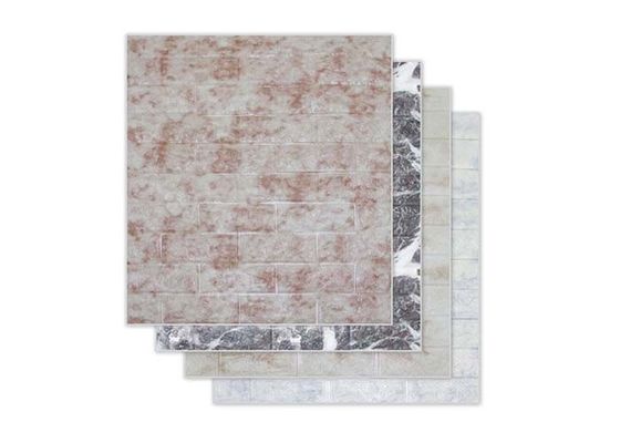 Autocollant auto-adhésif de mur de mousse du papier peint 3D de mousse de PE de 60x70cm étanche à l'humidité