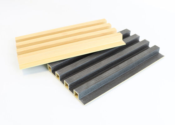 La texture en bois a tuyauté le panneau de mur de Wpc 160 * 24 * 2900mm décoratifs imperméables