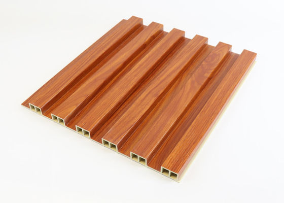 La texture en bois a tuyauté le panneau de mur de Wpc 160 * 24 * 2900mm décoratifs imperméables