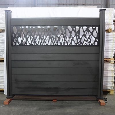 Wpc composé en plastique en bois clôturent Panels Waterproof Outdoor 180 * 25mm