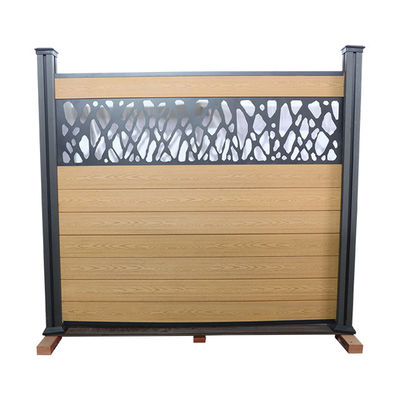 Wpc composé en plastique en bois clôturent Panels Waterproof Outdoor 180 * 25mm