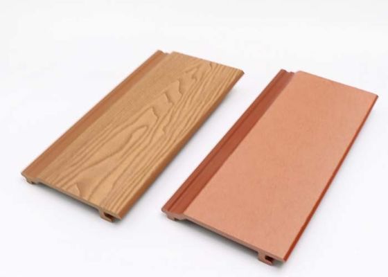 Extérieur écologique de luxe de texture de Wpc de mur de revêtement en bois de panneau pour la décoration de yard