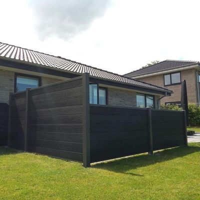 Extérieur écologique de luxe de texture de Wpc de mur de revêtement en bois de panneau pour la décoration de yard