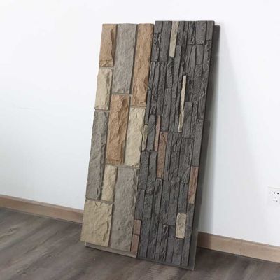 Poids léger en pierre de Faux de mur de panneau d'unité centrale de polyuréthane 120 * 60cm