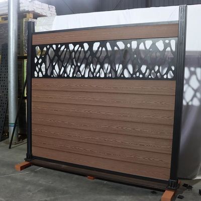 Barrière facile Panels de Wpc d'installation panneaux extérieurs d'extrusion de 1.8m * de 1.8m Co