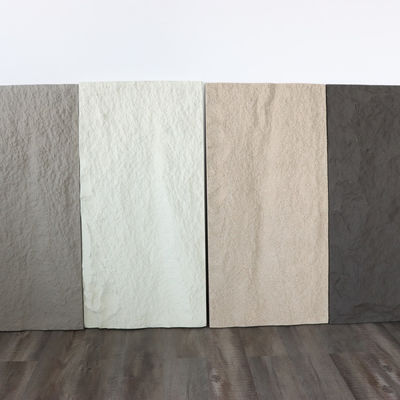 Poids léger gris-foncé de panneau de mur en pierre de champignon de Faux de polyuréthane d'unité centrale